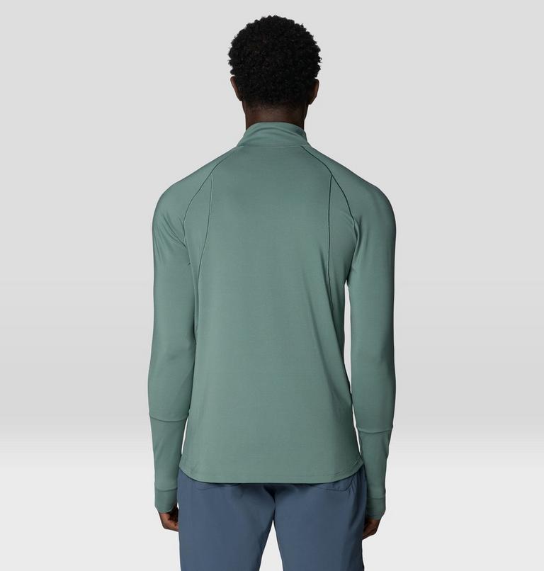 Men's Butter Up Long Sleeve Half Zip, Color: Thunderhead Grey, image 2