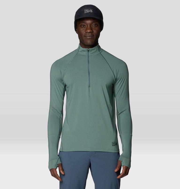 Men's Butter Up Long Sleeve Half Zip, Color: Thunderhead Grey, image 1