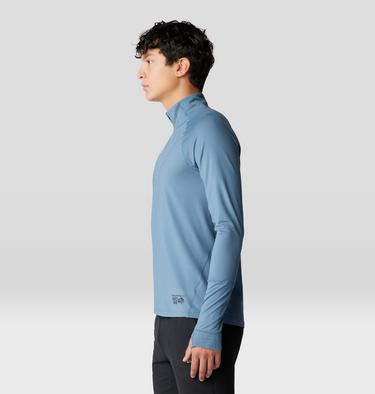 Men's Butter Up Long Sleeve Half Zip, Color: Adriatic Blue, image 11