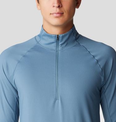 Men's Butter Up Long Sleeve Half Zip, Color: Adriatic Blue, image 12