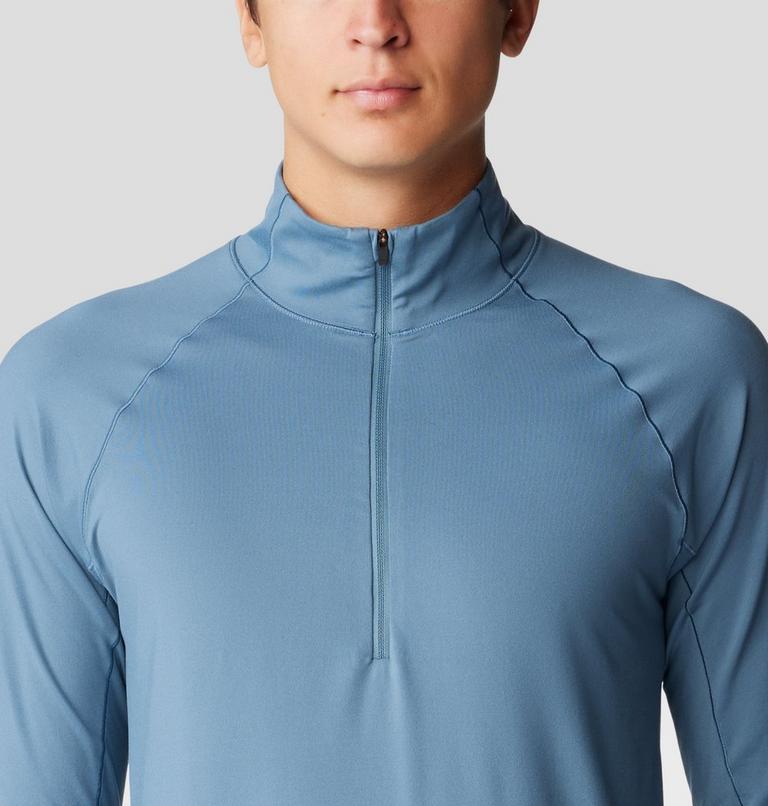 Men's Butter Up Long Sleeve Half Zip, Color: Adriatic Blue, image 4