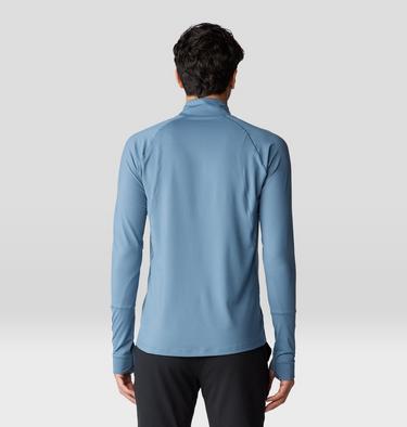Men's Butter Up Long Sleeve Half Zip, Color: Adriatic Blue, image 6