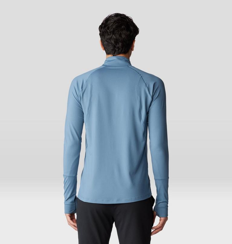 Men's Butter Up Long Sleeve Half Zip, Color: Adriatic Blue, image 2