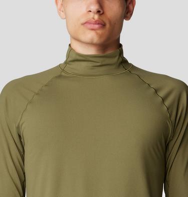 Men's Butter Mockneck, Color: Combat Green, image 4
