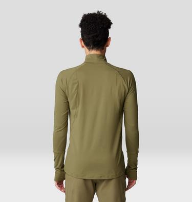 Men's Butter Mockneck, Color: Combat Green, image 2