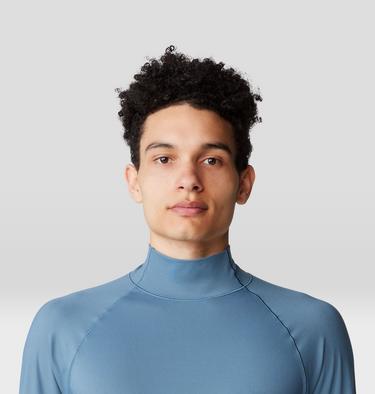 Men's Butter Mockneck, Color: Adriatic Blue, image 12