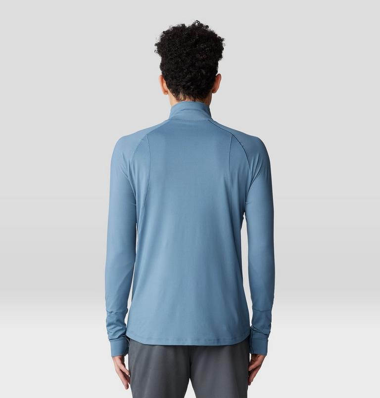 Men's Butter Mockneck, Color: Adriatic Blue, image 2