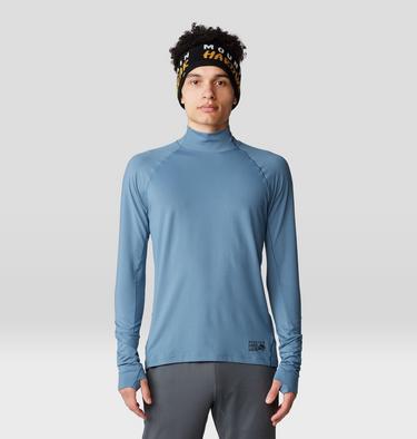 Men's Butter Mockneck, Color: Adriatic Blue, image 9