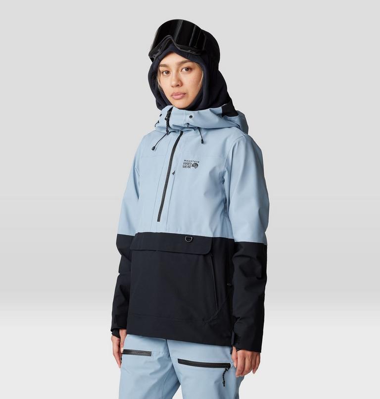 Women's Powder Maven Anorak, Color: Element, Black, image 13