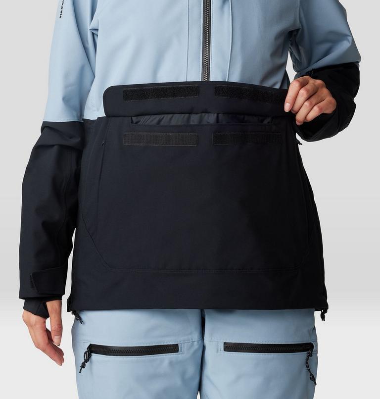 Women's Powder Maven Anorak, Color: Element, Black, image 7