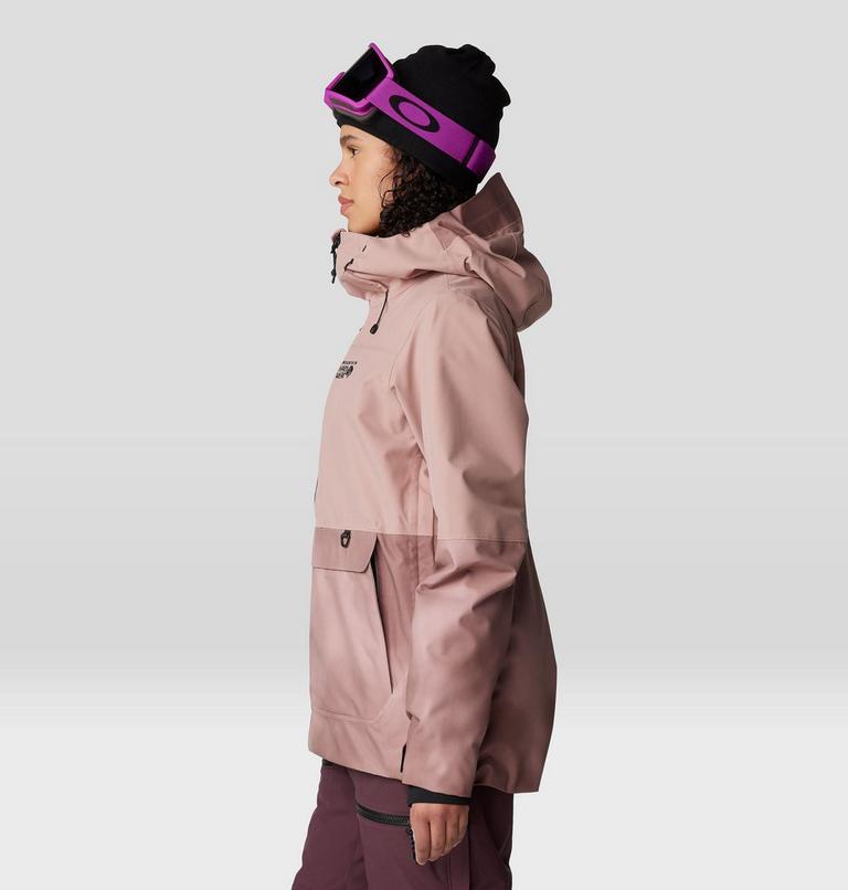 Women's Powder Maven Anorak, Color: Smoky Quartz, Smoky Quartz Vapors Print, image 3