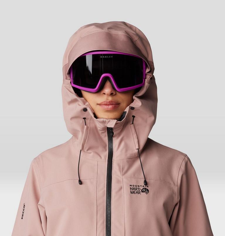 Women's Powder Maven Anorak, Color: Smoky Quartz, Smoky Quartz Vapors Print, image 4