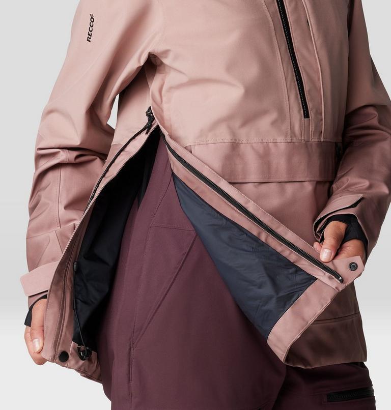 Women's Powder Maven Anorak, Color: Smoky Quartz, Smoky Quartz Vapors Print, image 10