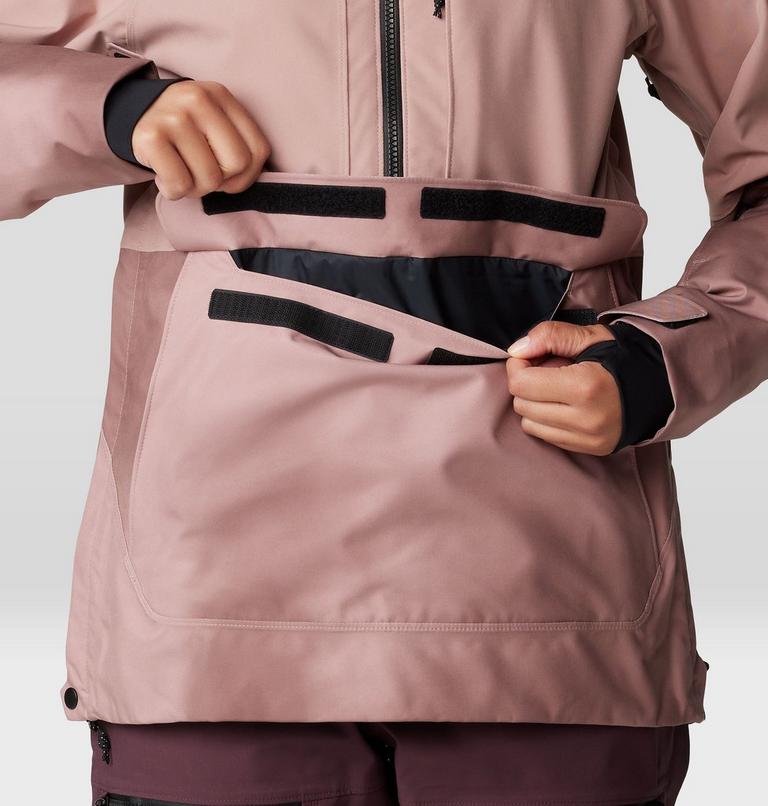 Women's Powder Maven Anorak, Color: Smoky Quartz, Smoky Quartz Vapors Print, image 11
