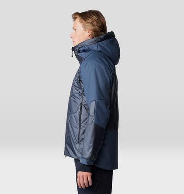Men's Compressor Alpine Hooded Jacket, Color: Blue Slate, image 3