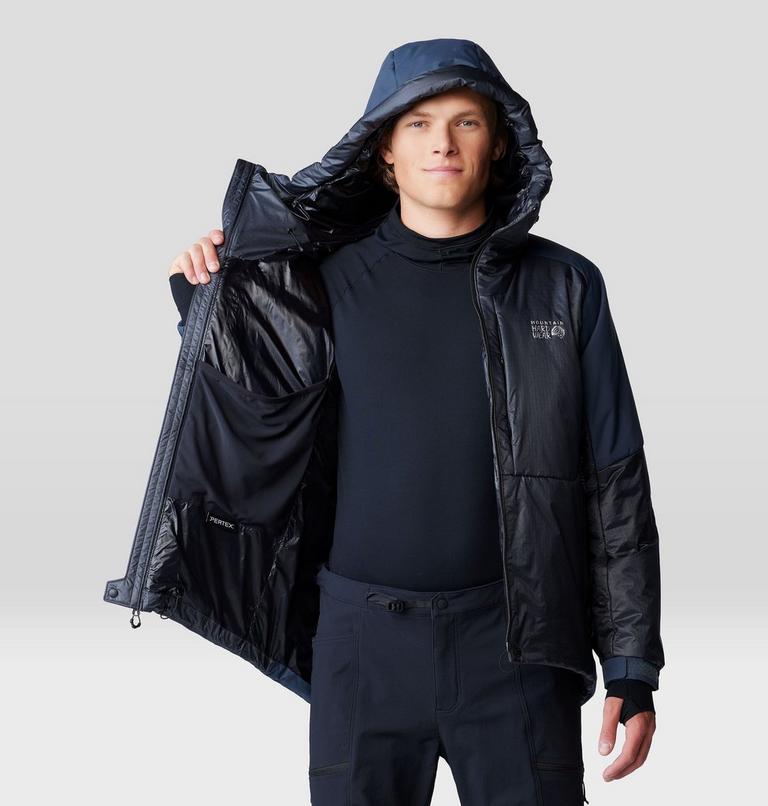 Men's Compressor Alpine Hooded Jacket, Color: Blue Slate, image 5