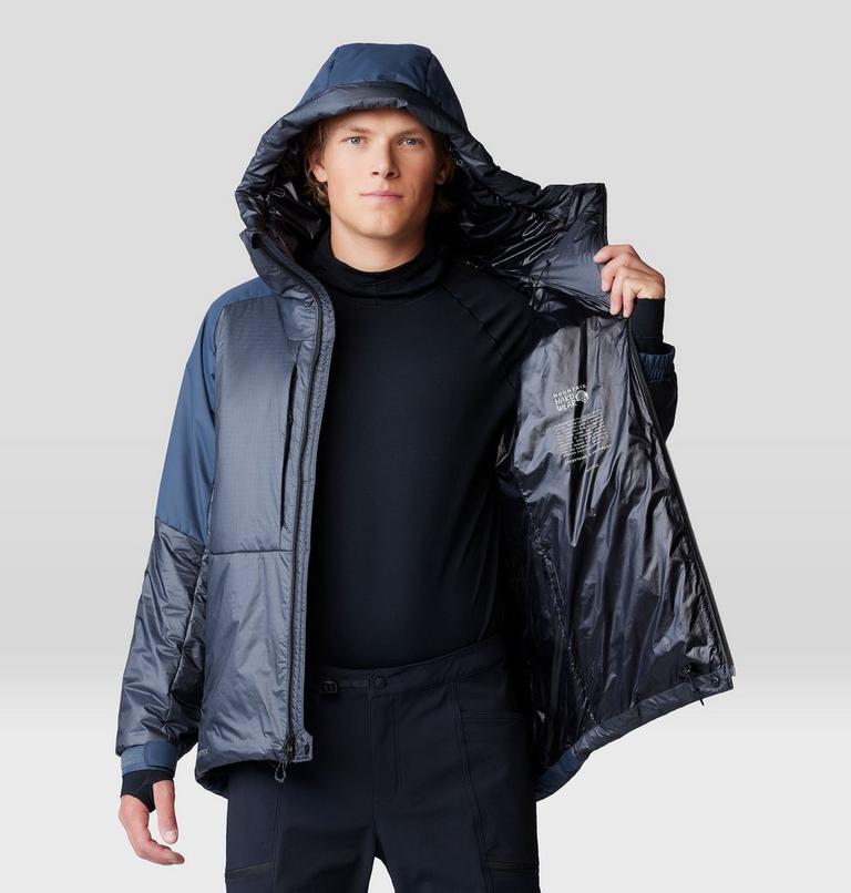 Men's Compressor Alpine Hooded Jacket, Color: Blue Slate, image 6
