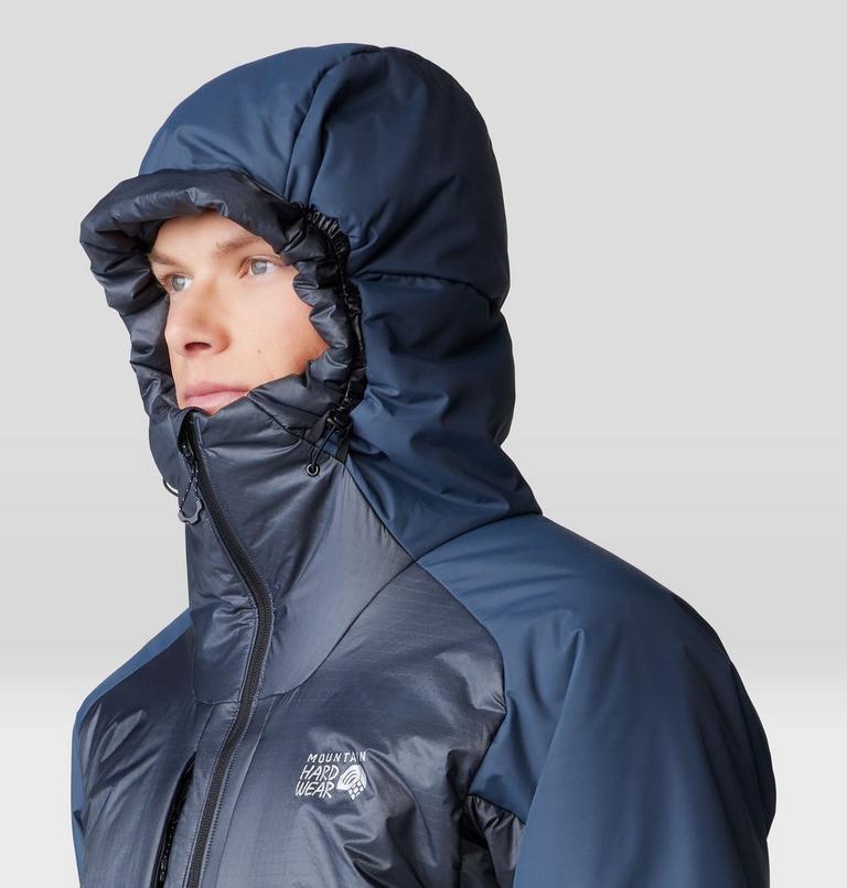 Men's Compressor Alpine Hooded Jacket, Color: Blue Slate, image 7