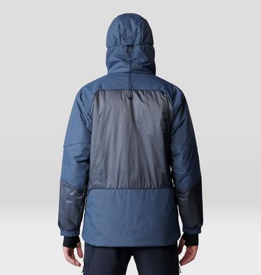 Men's Compressor Alpine Hooded Jacket, Color: Blue Slate, image 2