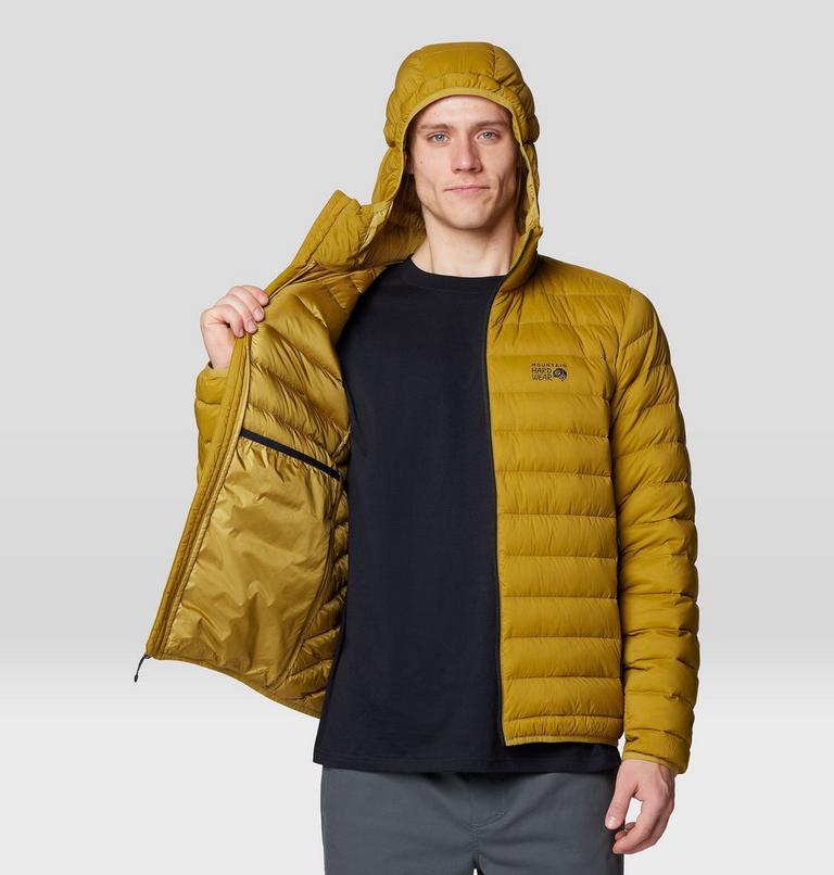 Men's Deloro Down Full Zip Hoody, Color: Dark Bolt, image 7