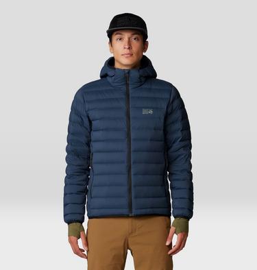 Men's Deloro Down Full Zip Hoody, Color: Moon Blue, image 9