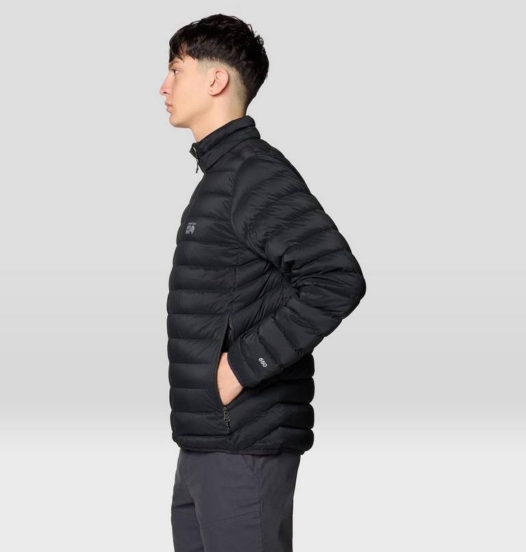 Men's Deloro Down Jacket, Color: Black, image 3