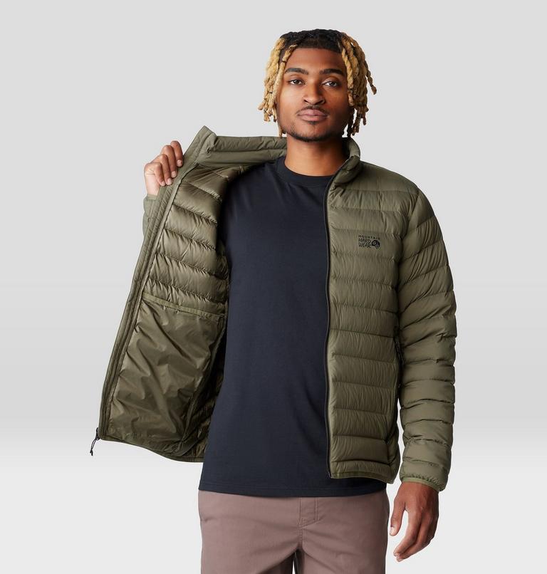Men's Deloro Down Jacket, Color: Stone Green, image 5