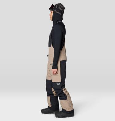 Men's First Tracks Bib, Color: Dunes, Black, image 8