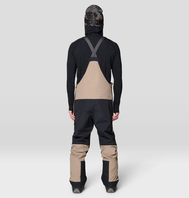 Men's First Tracks Bib, Color: Dunes, Black, image 7