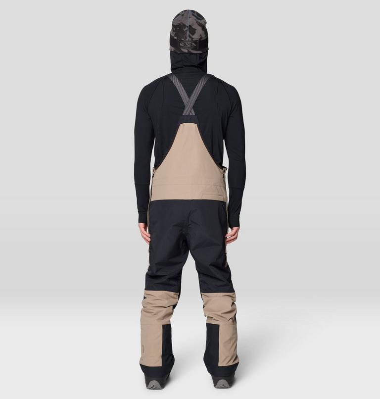 Men's First Tracks Bib, Color: Dunes, Black, image 3