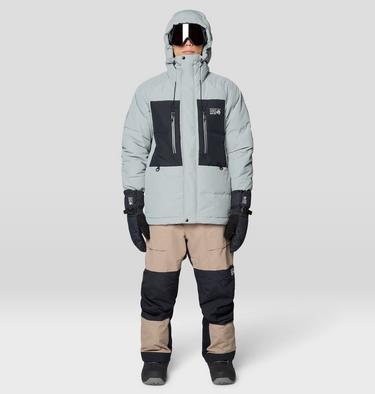 Men's First Tracks Bib, Color: Dunes, Black, image 4