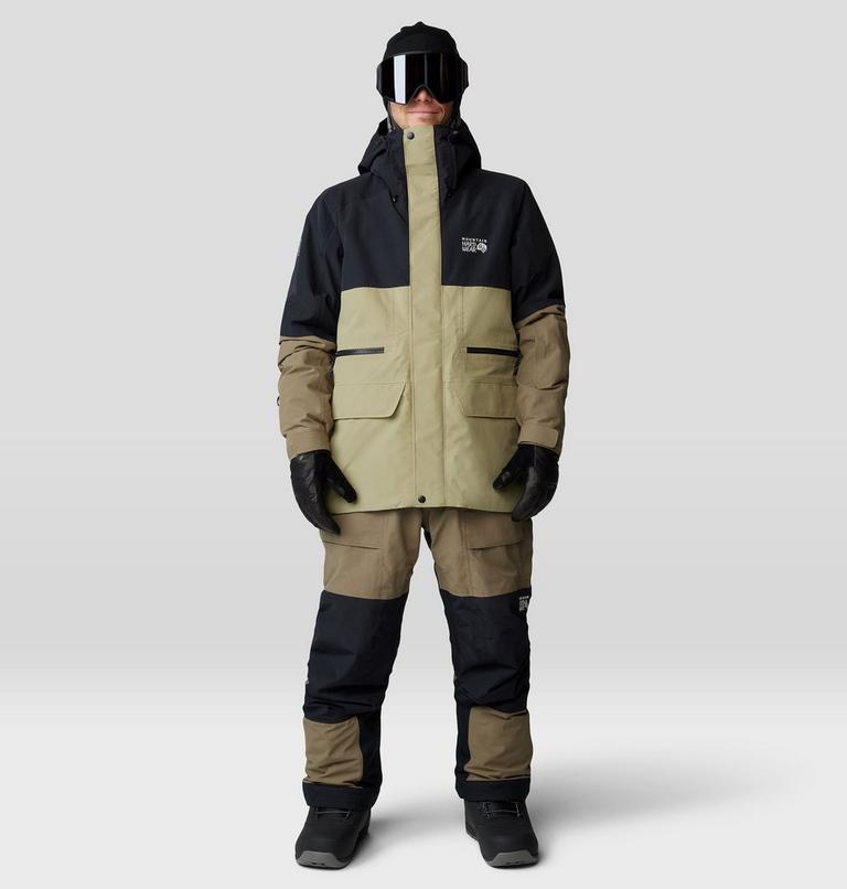 Men's First Tracks Bib, Color: Stone Green, image 13