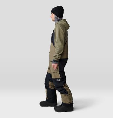 Men's First Tracks Bib, Color: Stone Green, image 8