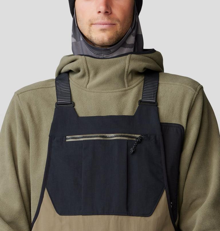 Men's First Tracks Bib, Color: Stone Green, image 5