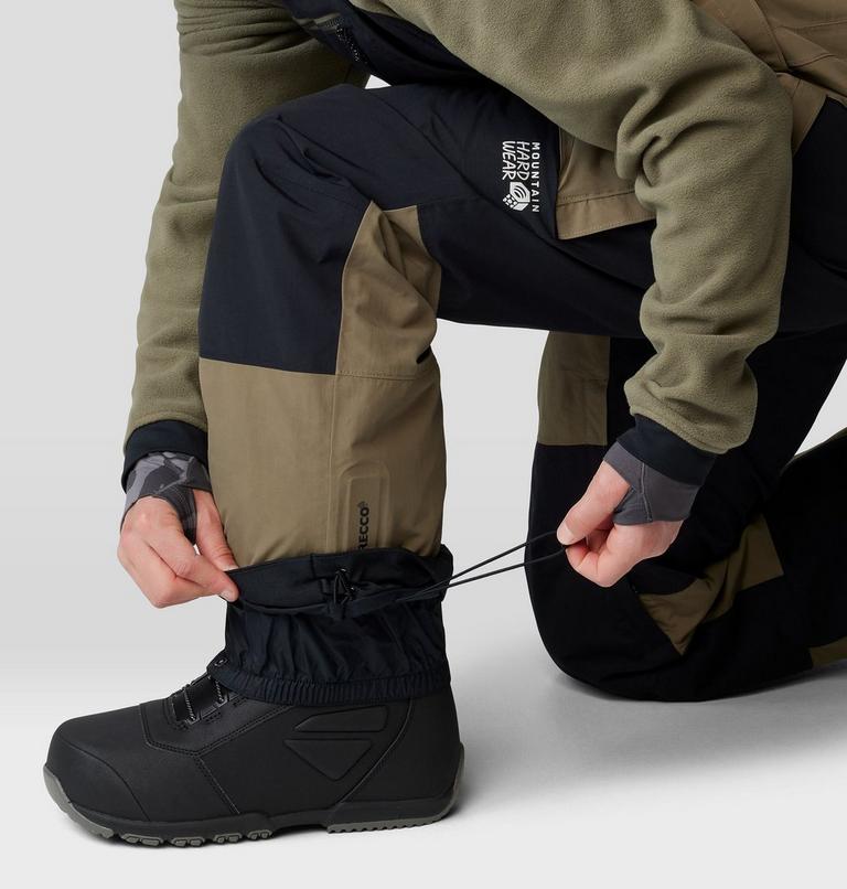 Men's First Tracks Bib, Color: Stone Green, image 8