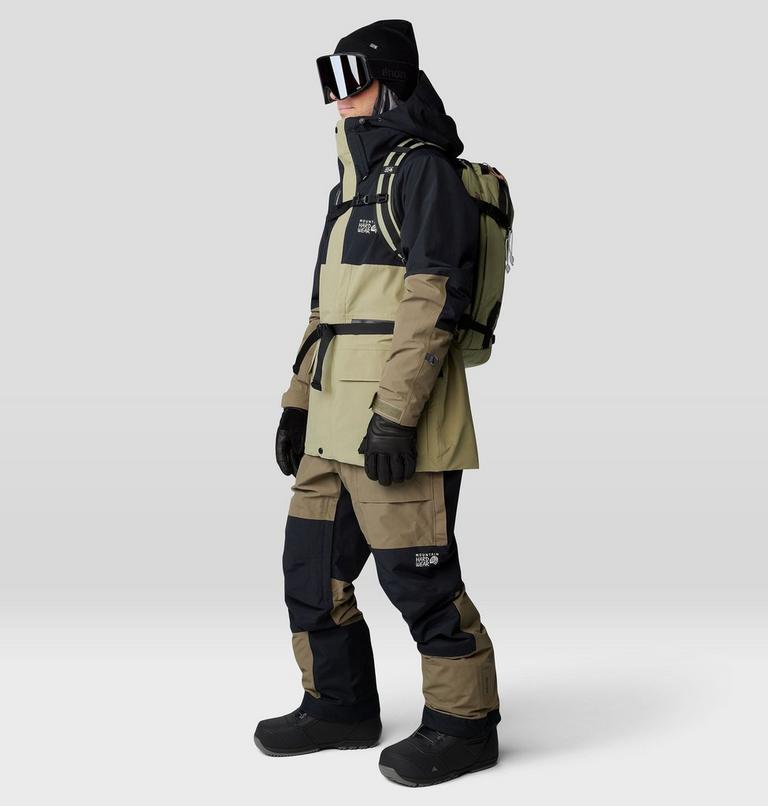 Men's First Tracks Bib, Color: Stone Green, image 11