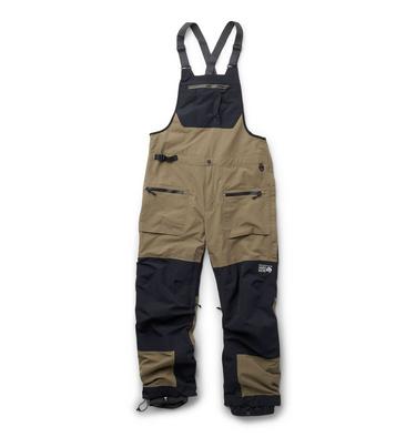 Men's First Tracks Bib, Color: Stone Green, image 6