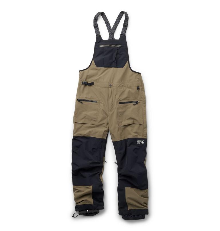 Men's First Tracks Bib, Color: Stone Green, image 2