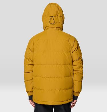 Men's First Tracks Down Jacket, Color: Olive Gold, Black, image 2