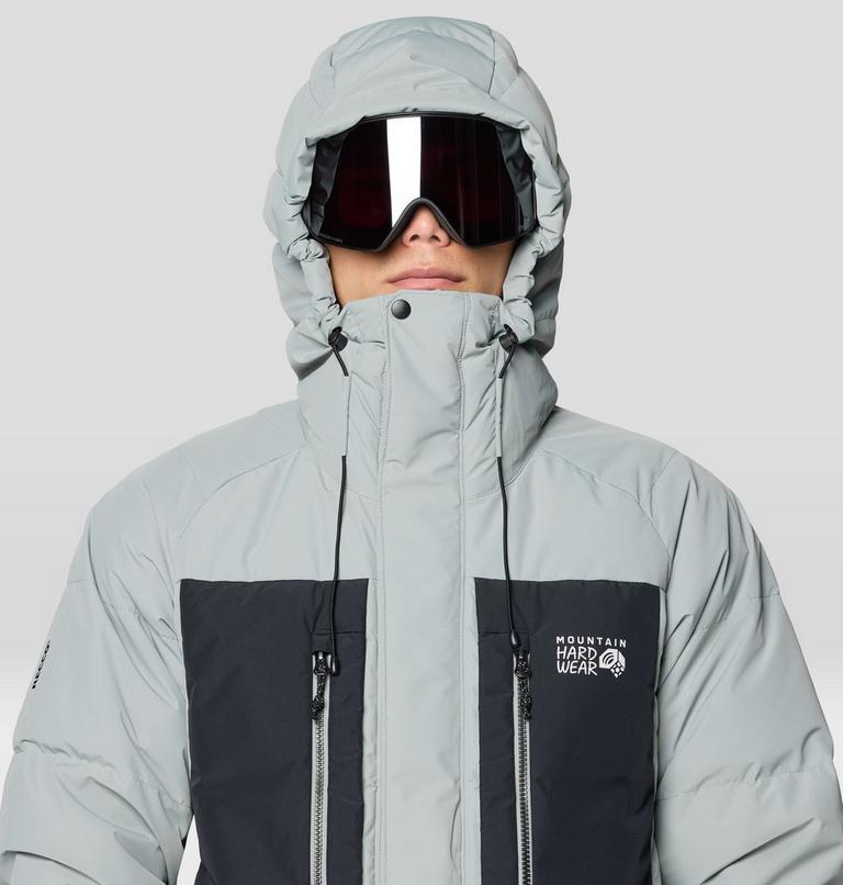 Men's First Tracks Down Jacket, Color: Wet Stone, Black, image 8
