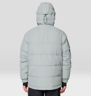 Men's First Tracks Down Jacket, Color: Wet Stone, Black, image 7