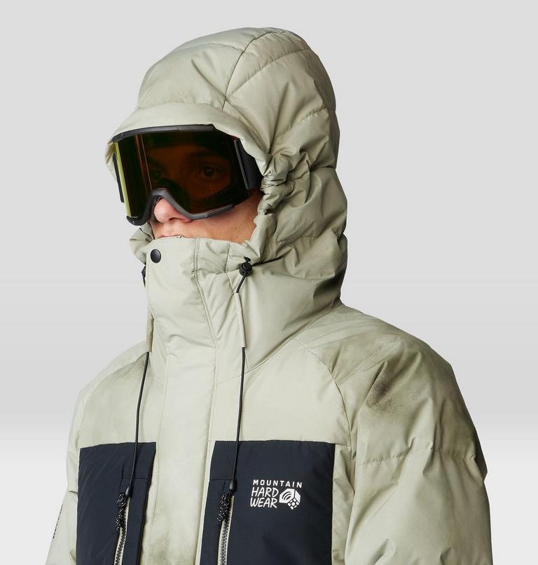 Men's First Tracks Down Jacket, Color: Mantis Green, Black, image 5