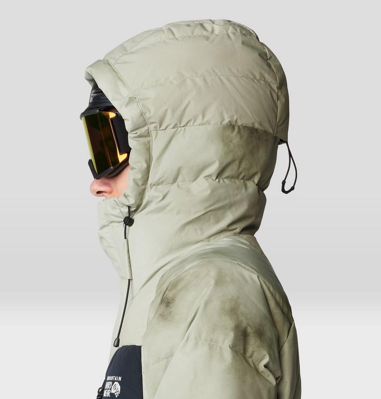 Men's First Tracks Down Jacket, Color: Mantis Green, Black, image 6