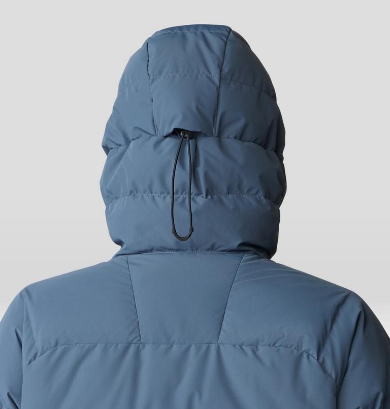 Men's First Tracks Down Jacket, Color: Moon Blue, Black, image 6