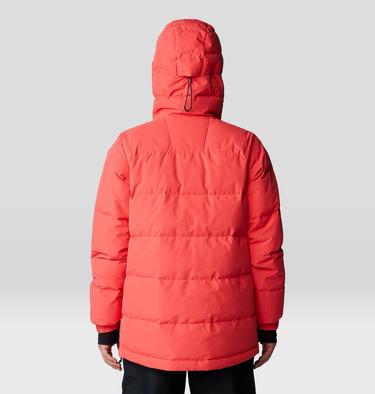 Men's First Tracks Down Jacket, Color: Solar Pink, Black, image 2