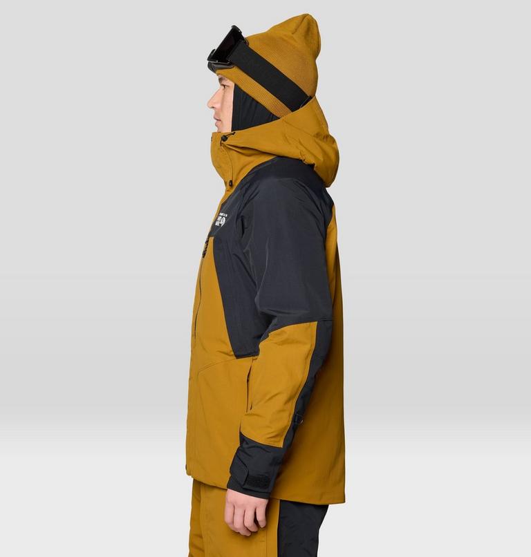 Men's First Tracks Insulated Jacket, Color: Olive Gold, Black, image 5
