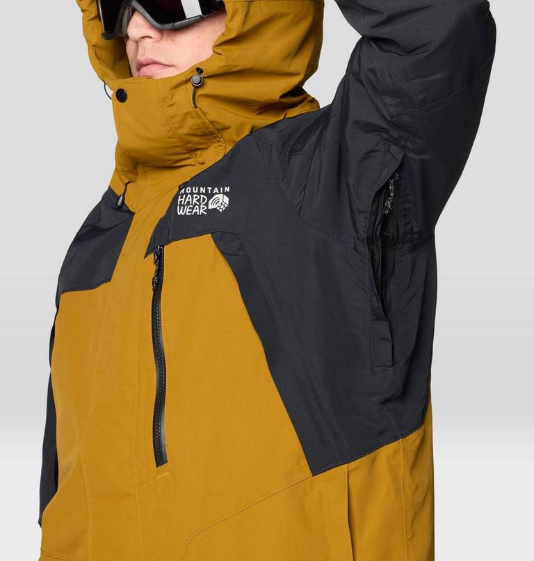 Men's First Tracks Insulated Jacket, Color: Olive Gold, Black, image 13