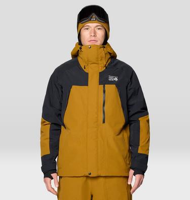 Men's First Tracks Insulated Jacket, Color: Olive Gold, Black, image 5