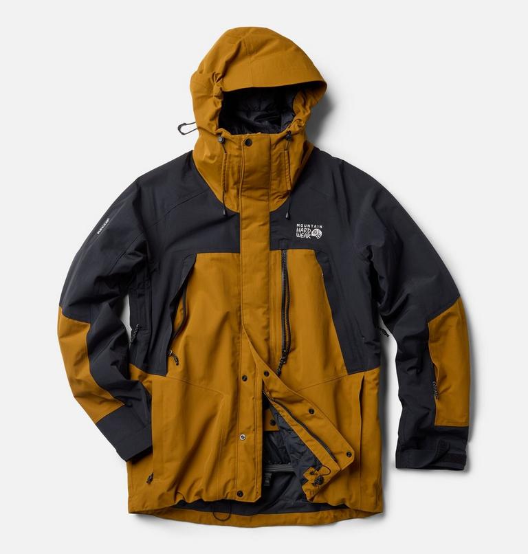 Men's First Tracks Insulated Jacket, Color: Olive Gold, Black, image 3