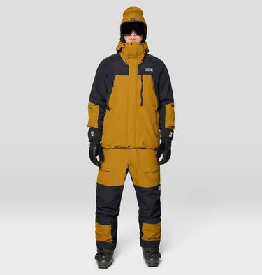 Men's First Tracks Insulated Jacket, Color: Olive Gold, Black, image 6